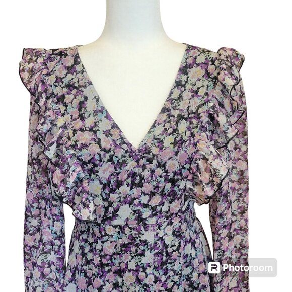 Vero Moda Vmina Inga Ditzy Floral Short Babydoll Ruffle Dress Nordstrom NEW - Picture 4 of 16